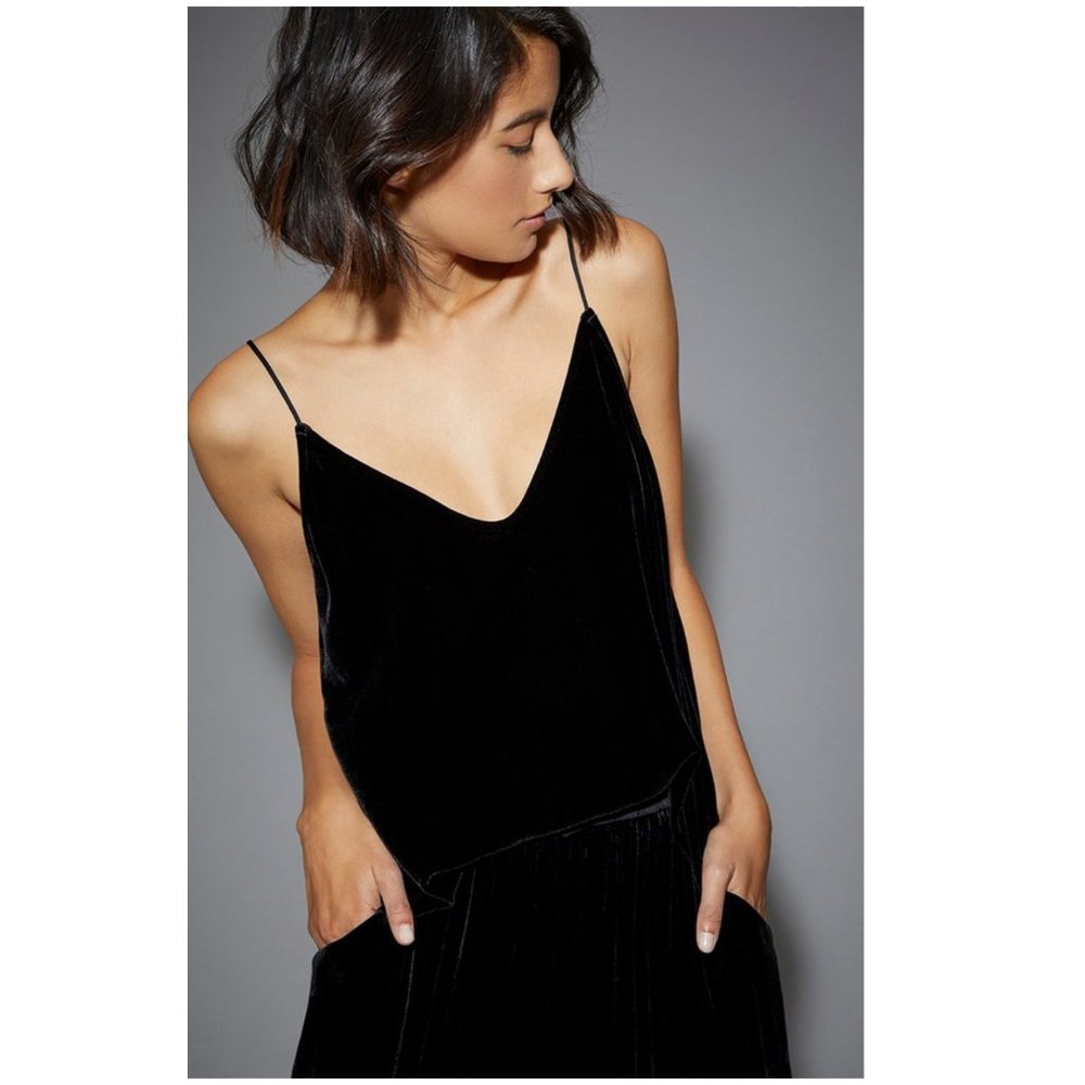 Nation LTD Aya Velvet Silk Blend Cami